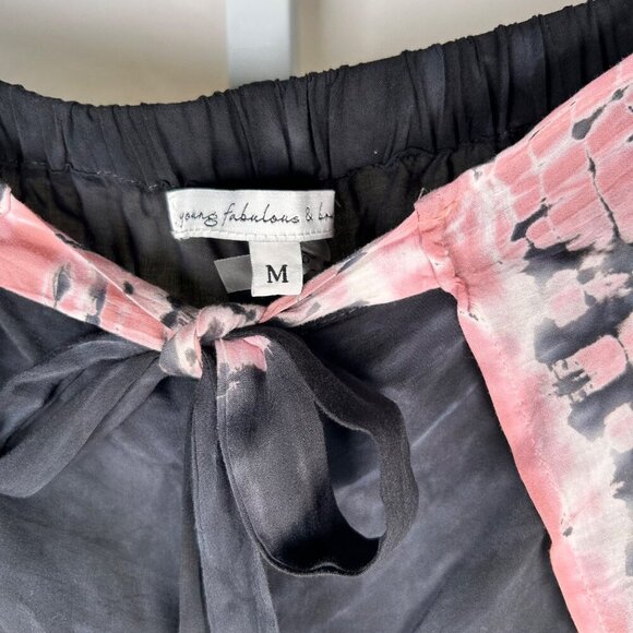 Young Fabulous & Broke Medium Pant Flowy Cover Up Tie Dye - Picture 7 of 7